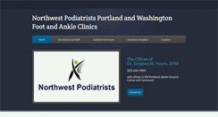 Desktop Screenshot of northwestpodiatrists.com