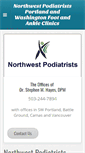 Mobile Screenshot of northwestpodiatrists.com